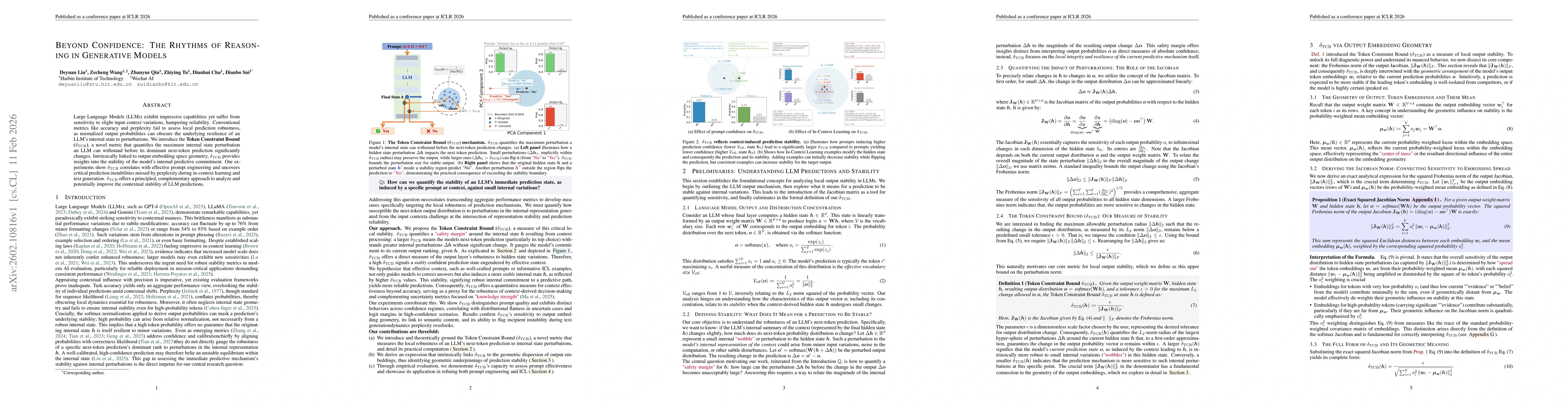 Thumbnail for Beyond Confidence: The Rhythms of Reasoning in Generative Models