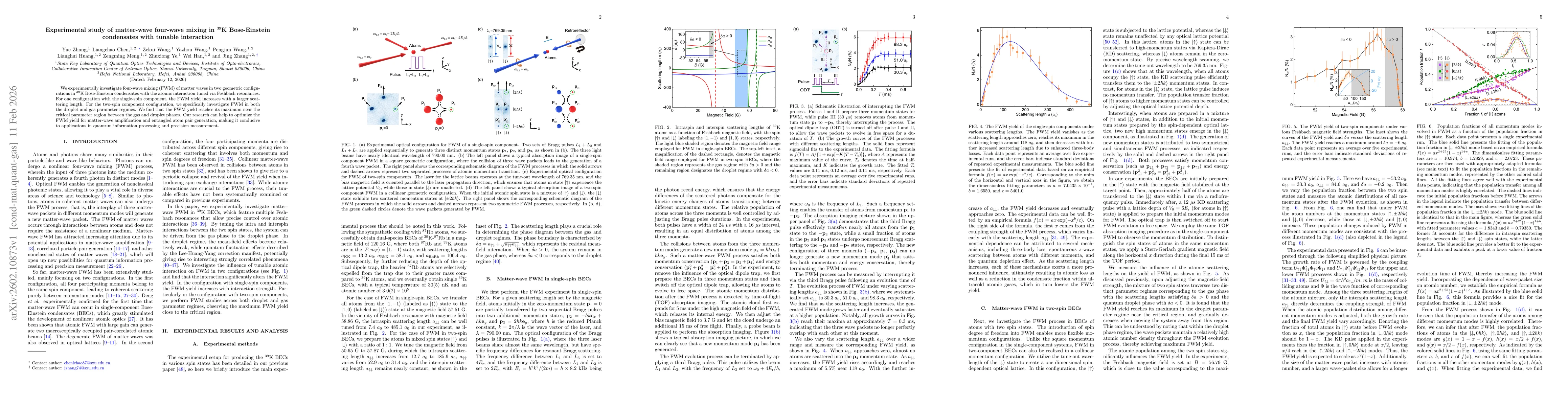 Thumbnail for Experimental study of matter-wave four-wave mixing in $^{39}$K Bose-Einstein condensates with tunable interaction