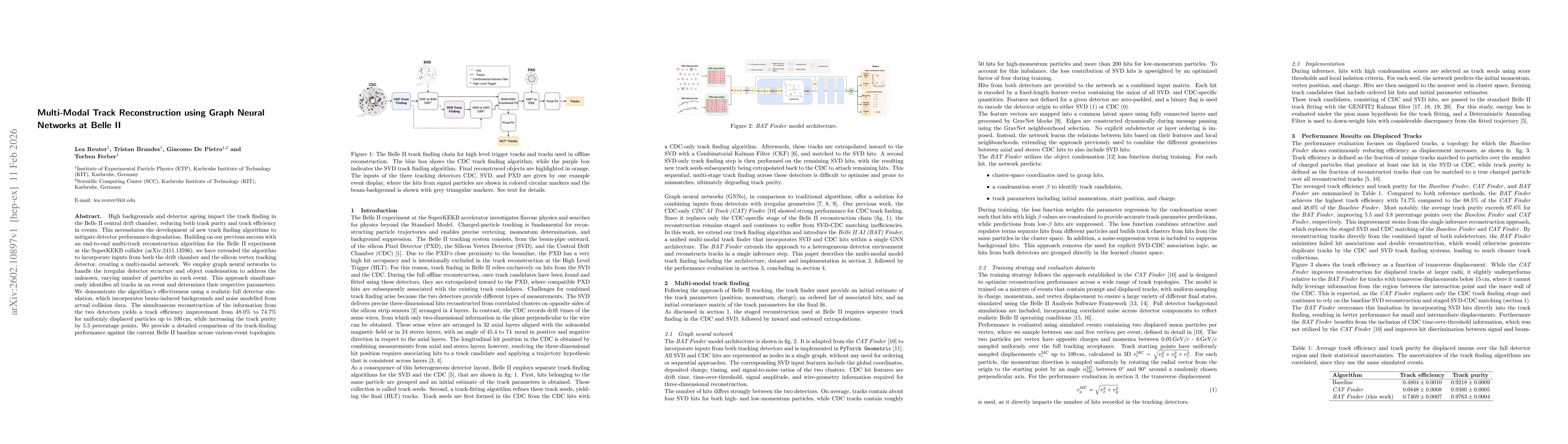 Thumbnail for Multi-Modal Track Reconstruction using Graph Neural Networks at Belle II