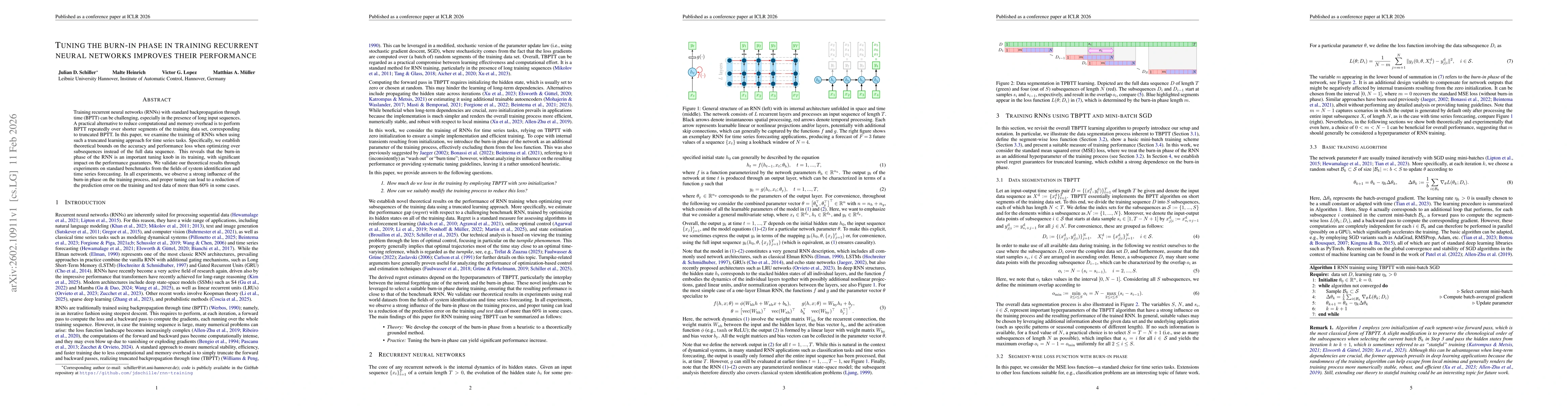 Thumbnail for Tuning the burn-in phase in training recurrent neural networks improves their performance