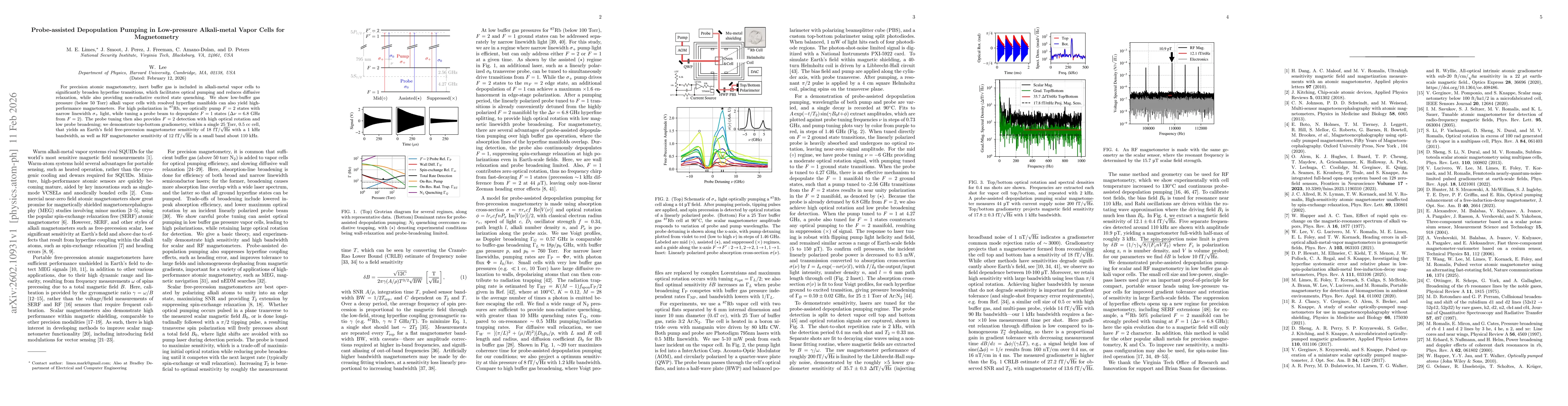 Thumbnail for Probe-assisted Depopulation Pumping in Low-pressure Alkali-metal Vapor Cells for Magnetometry