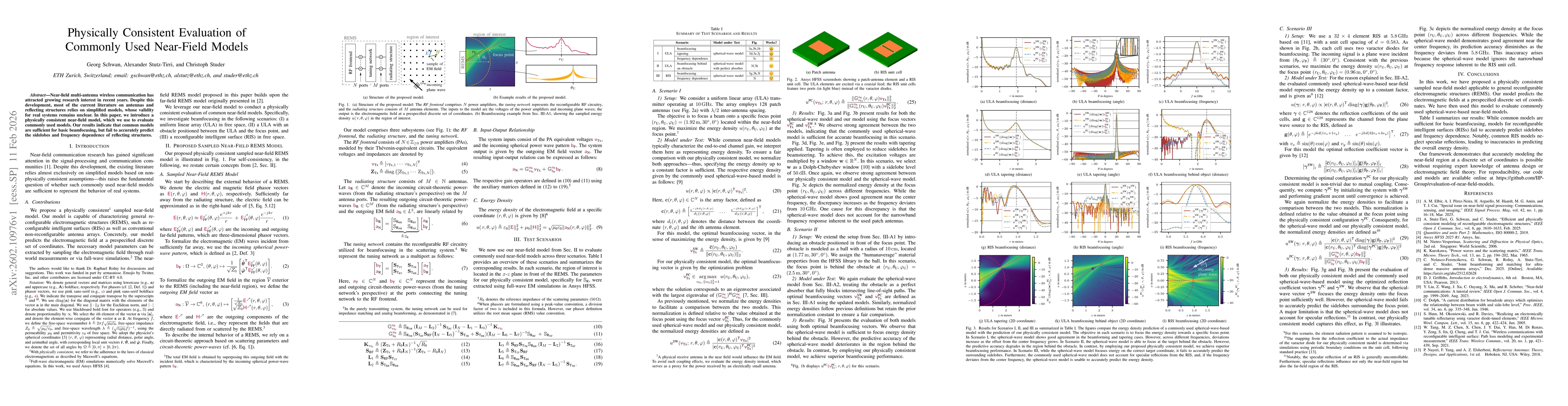 Thumbnail for Physically Consistent Evaluation of Commonly Used Near-Field Models