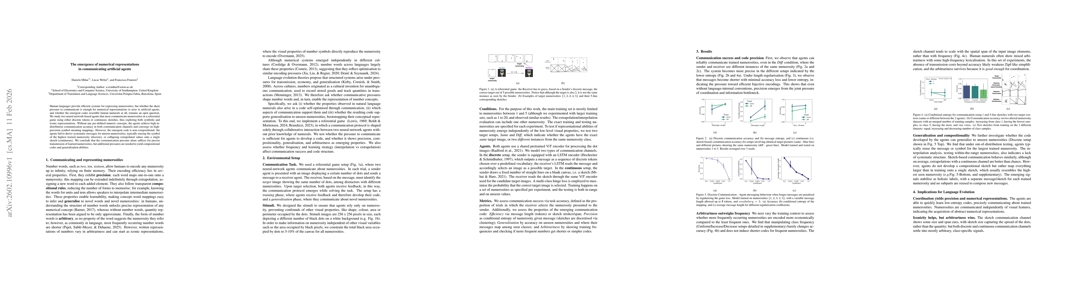 Thumbnail for The emergence of numerical representations in communicating artificial agents