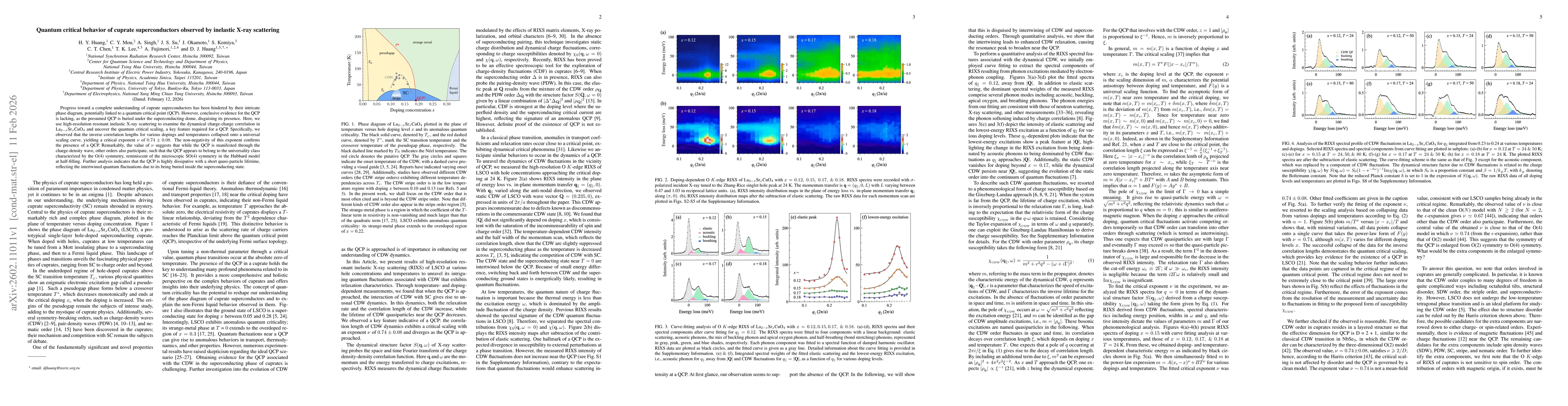 Thumbnail for Quantum critical behavior of cuprate superconductors observed by inelastic X-ray scattering