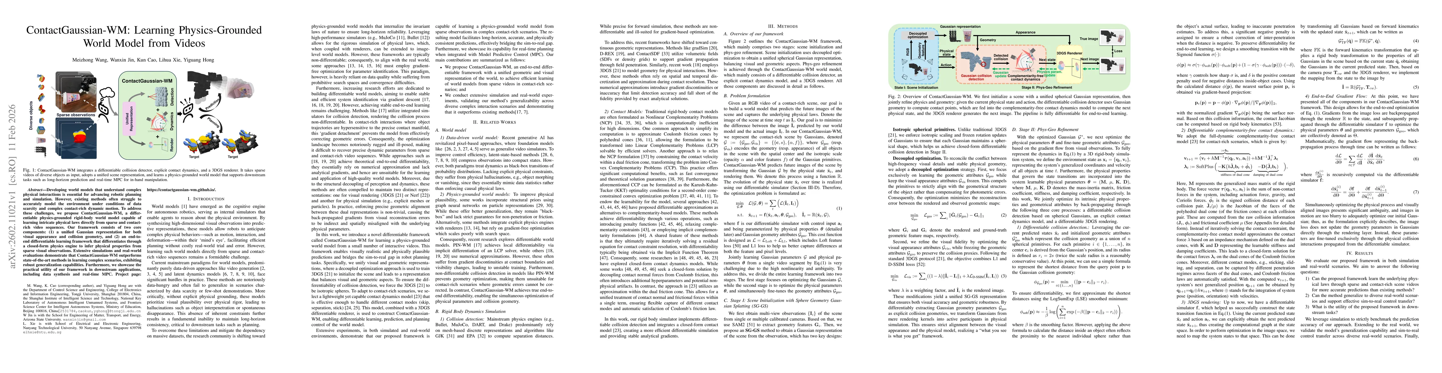 Thumbnail for ContactGaussian-WM: Learning Physics-Grounded World Model from Videos
