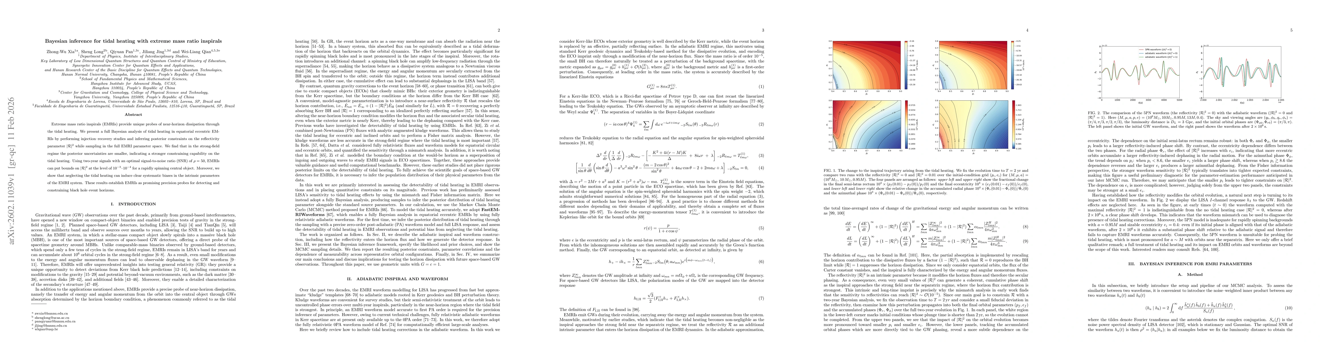 Thumbnail for Bayesian inference for tidal heating with extreme mass ratio inspirals