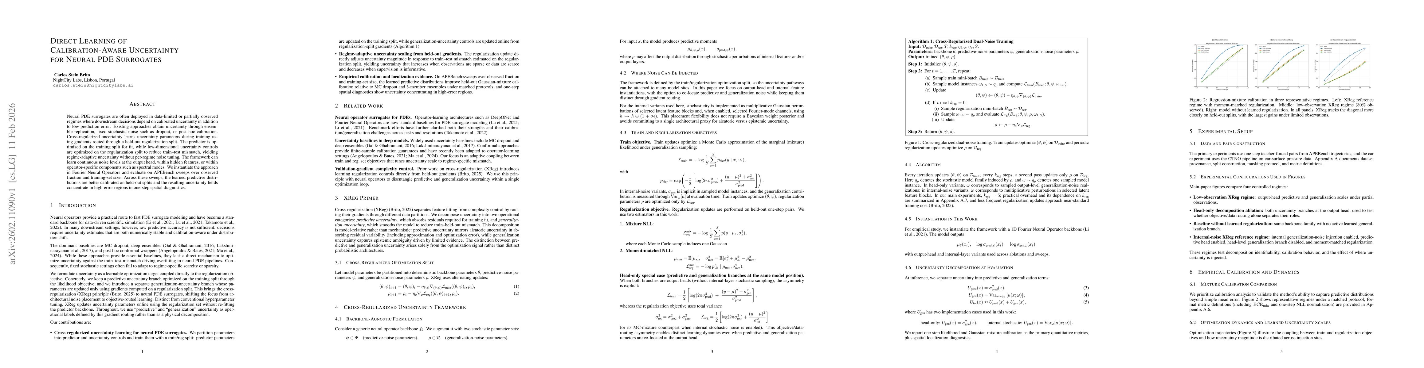 Thumbnail for Direct Learning of Calibration-Aware Uncertainty for Neural PDE Surrogates