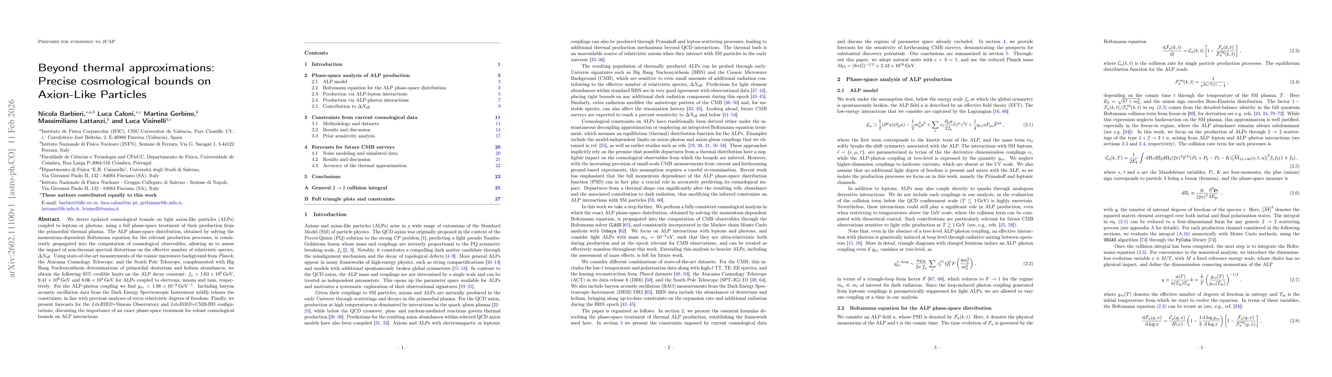 Thumbnail for Beyond thermal approximations: Precise cosmological bounds on Axion-Like Particles