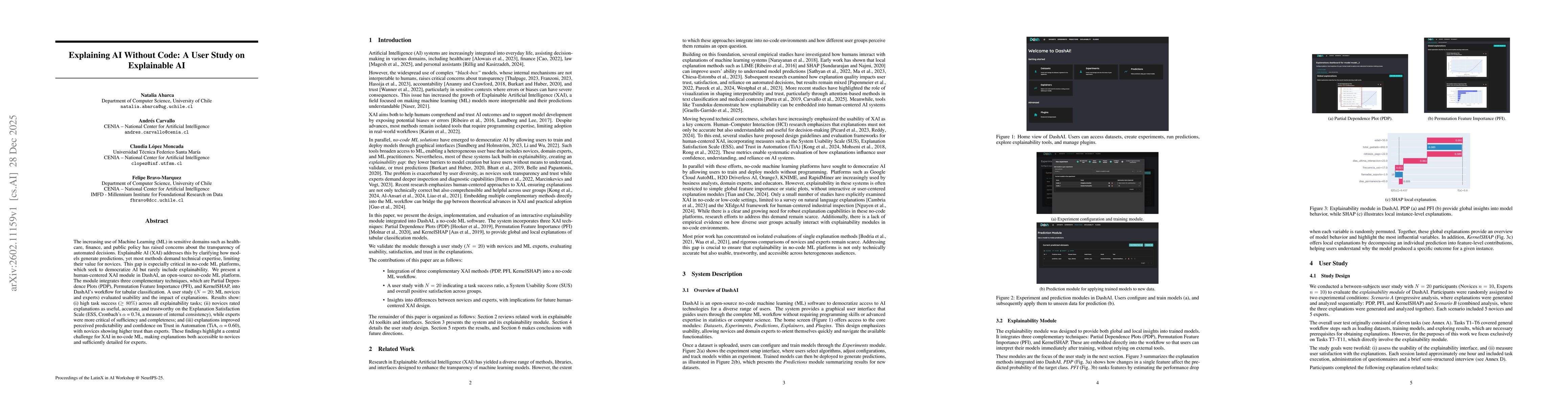 Thumbnail for Explaining AI Without Code: A User Study on Explainable AI