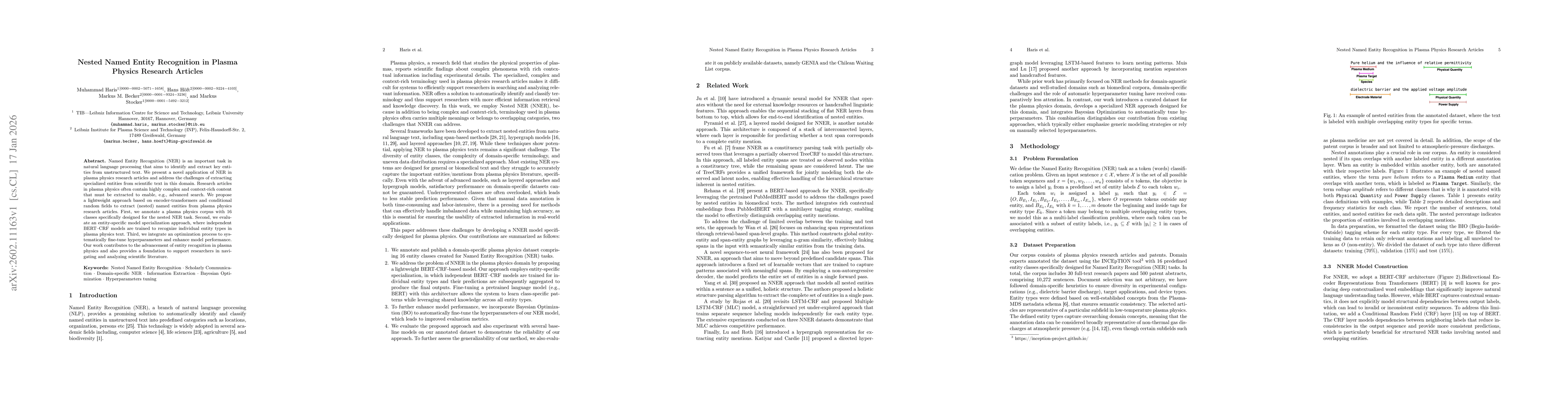 Thumbnail for Nested Named Entity Recognition in Plasma Physics Research Articles