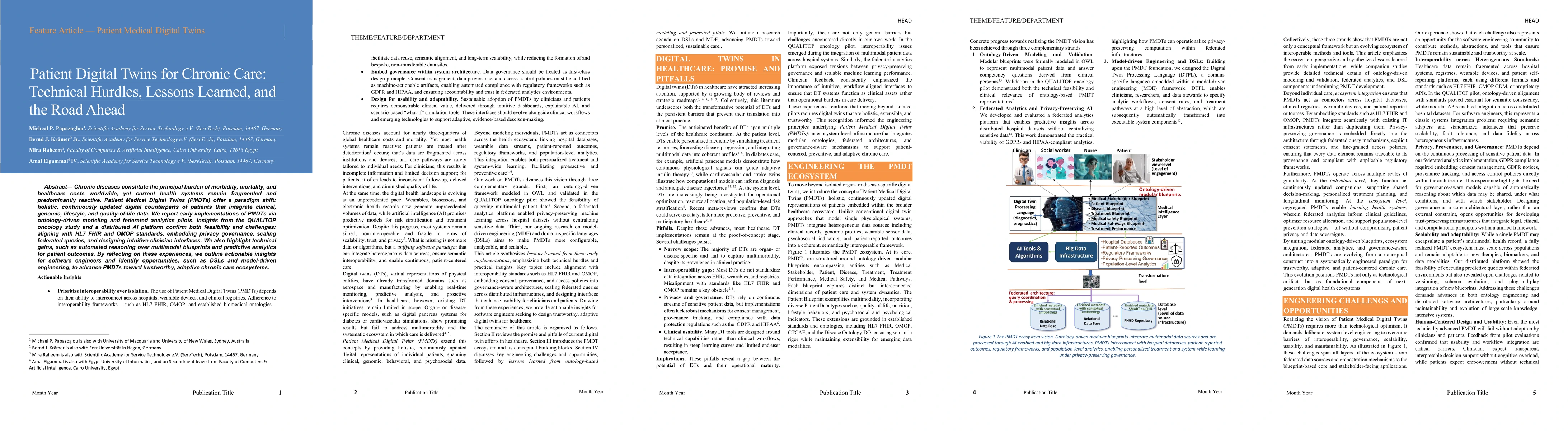 Thumbnail for Patient Digital Twins for Chronic Care: Technical Hurdles, Lessons Learned, and the Road Ahead