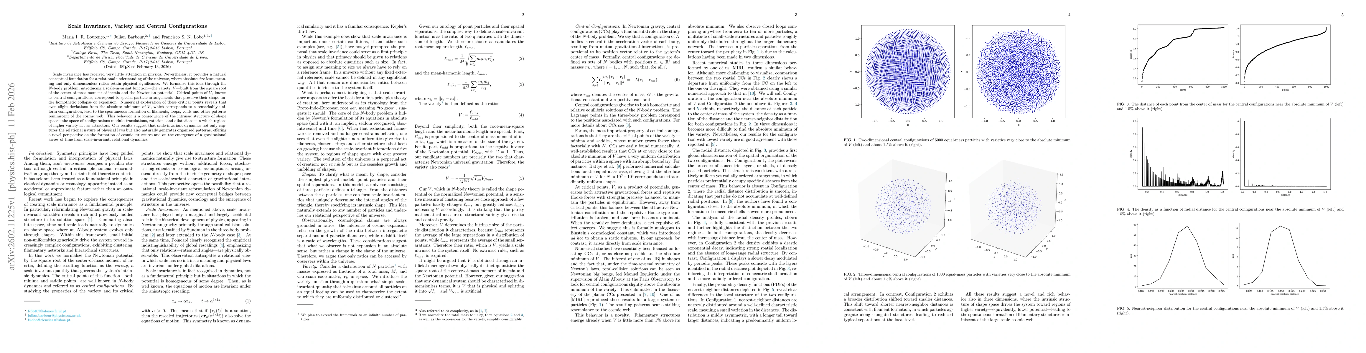 Thumbnail for Scale Invariance, Variety and Central Configurations