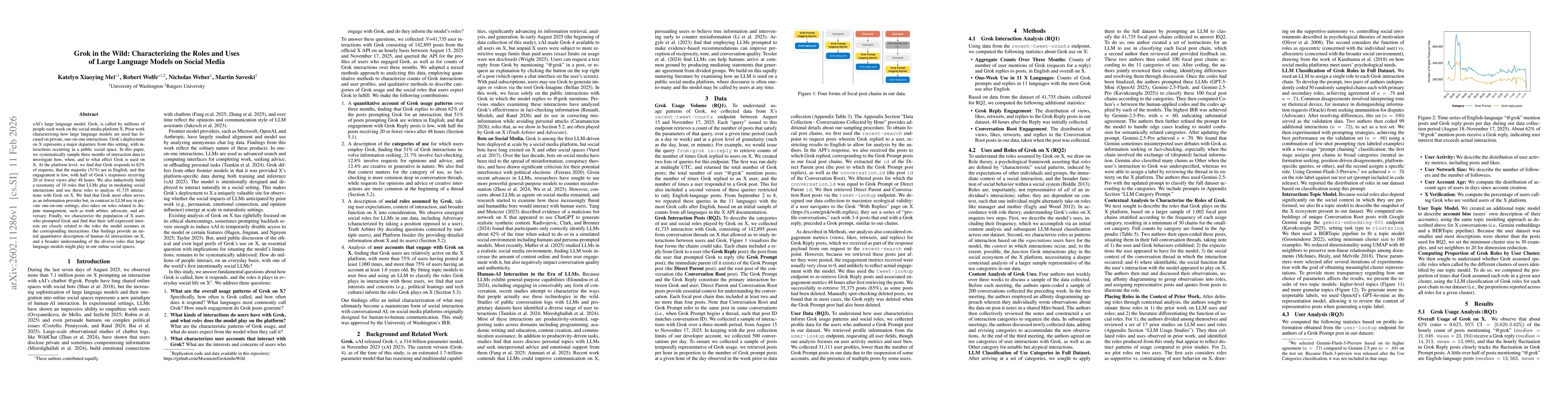 Thumbnail for Grok in the Wild: Characterizing the Roles and Uses of Large Language Models on Social Media