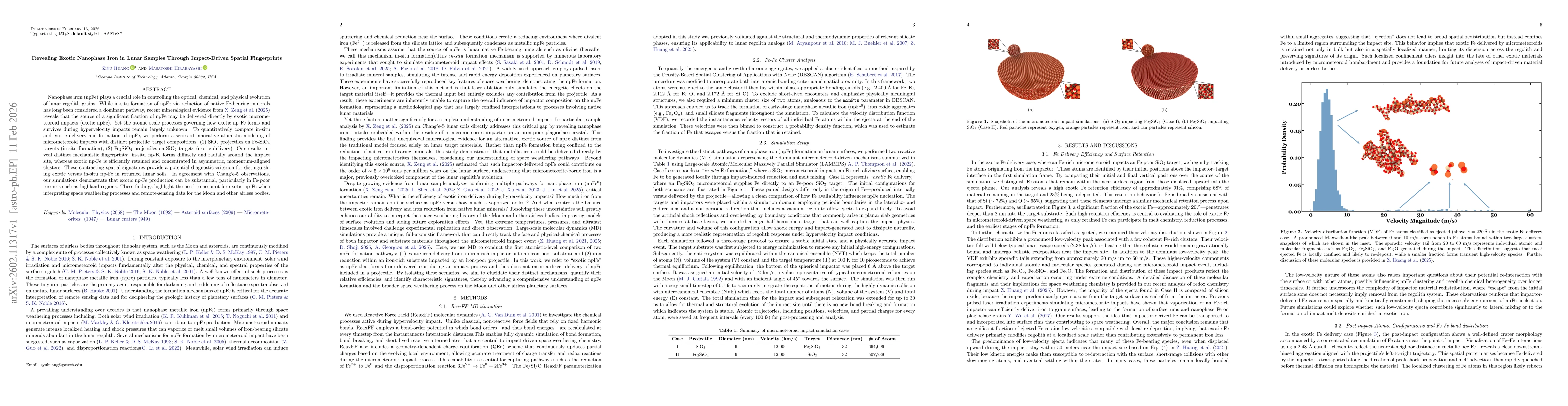 Thumbnail for Revealing Exotic Nanophase Iron in Lunar Samples Through Impact-Driven Spatial Fingerprints