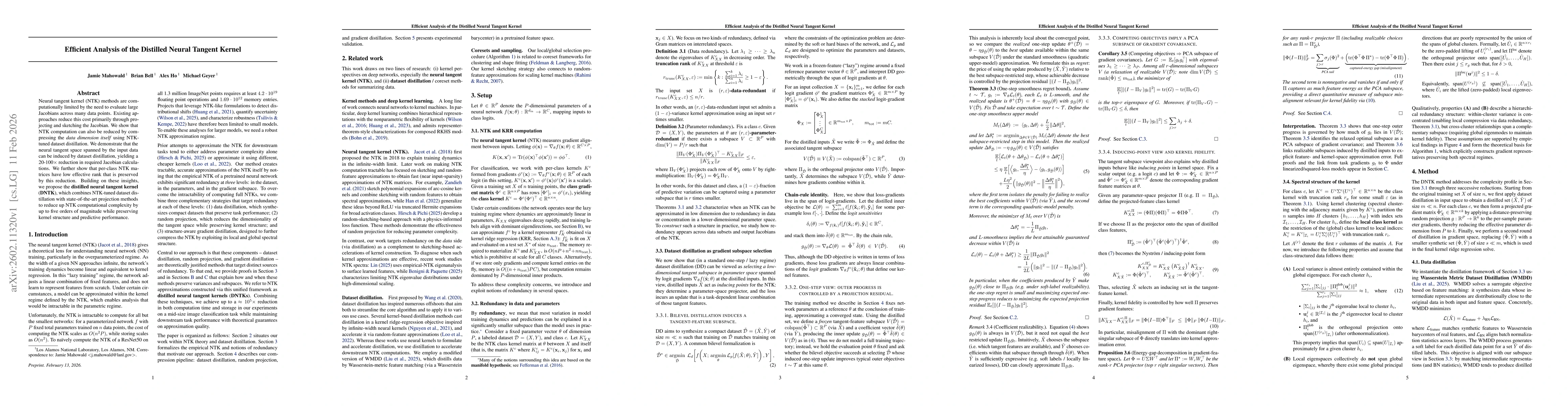 Thumbnail for Efficient Analysis of the Distilled Neural Tangent Kernel