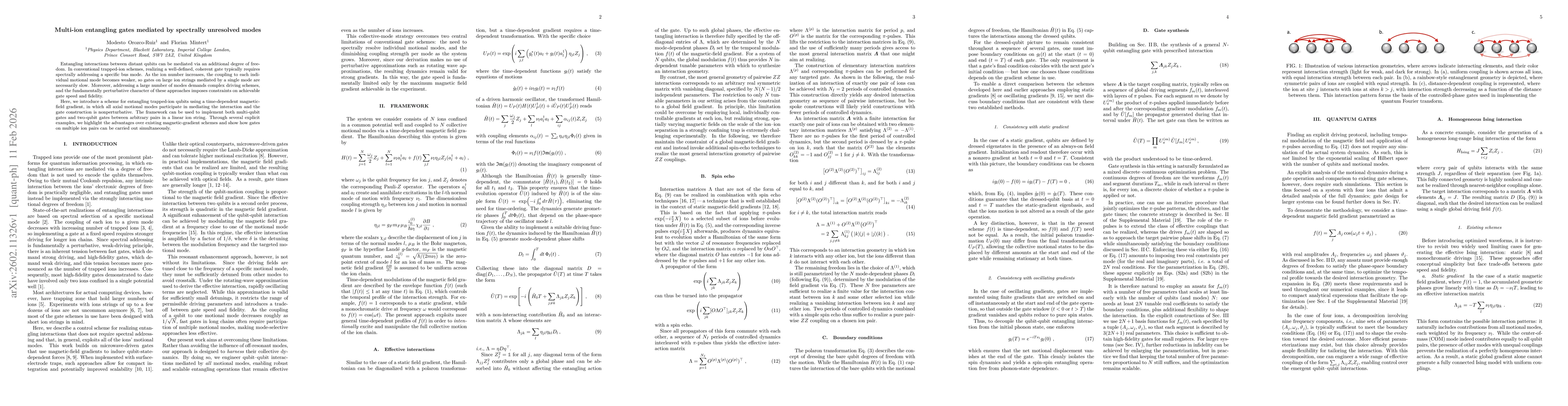 Thumbnail for Multi-ion entangling gates mediated by spectrally unresolved modes