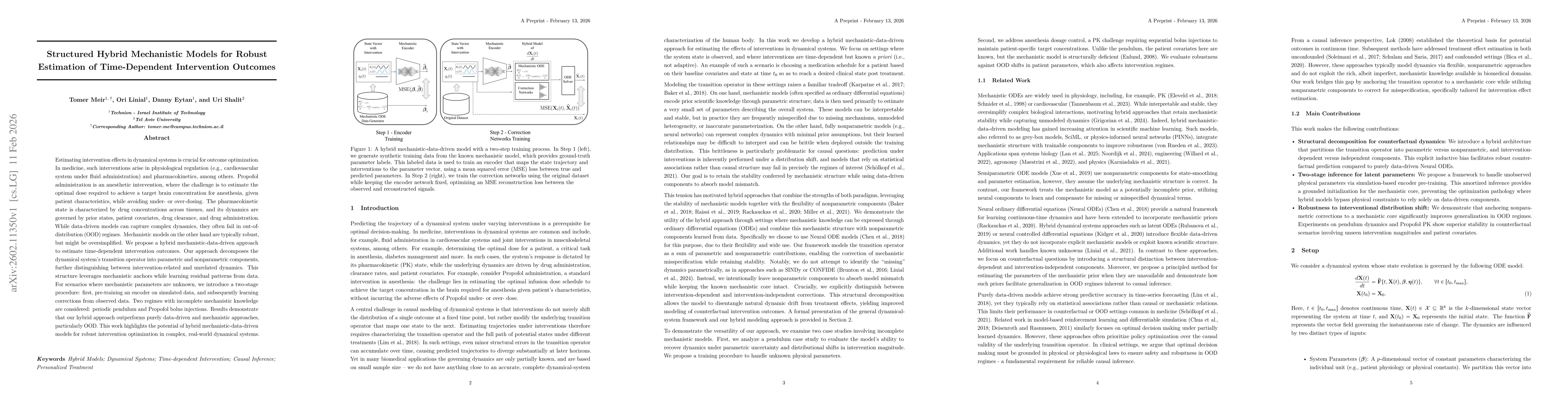 Thumbnail for Structured Hybrid Mechanistic Models for Robust Estimation of Time-Dependent Intervention Outcomes