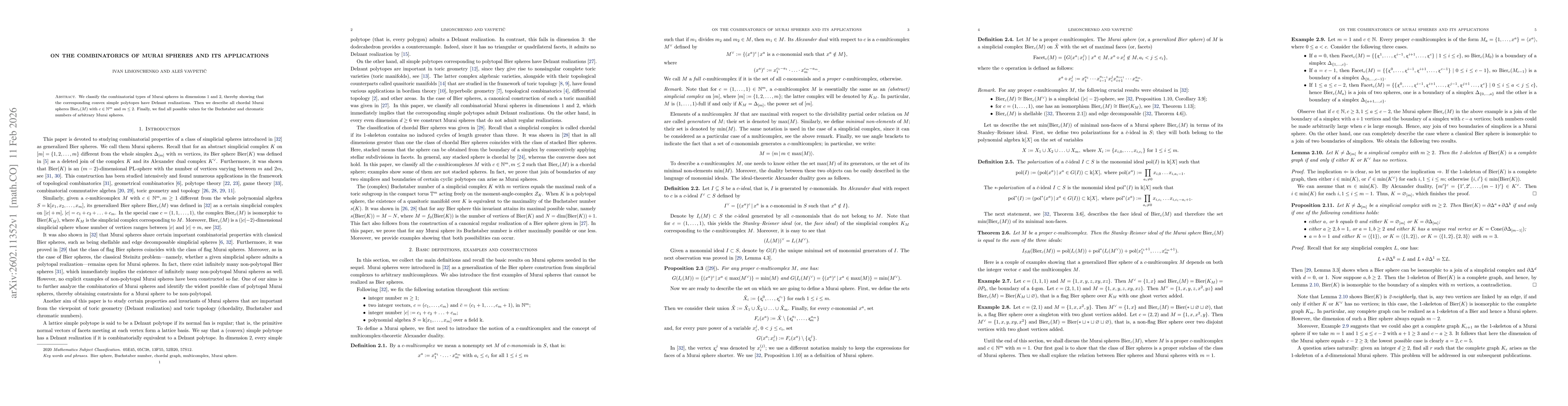 Thumbnail for On the combinatorics of Murai spheres and its applications