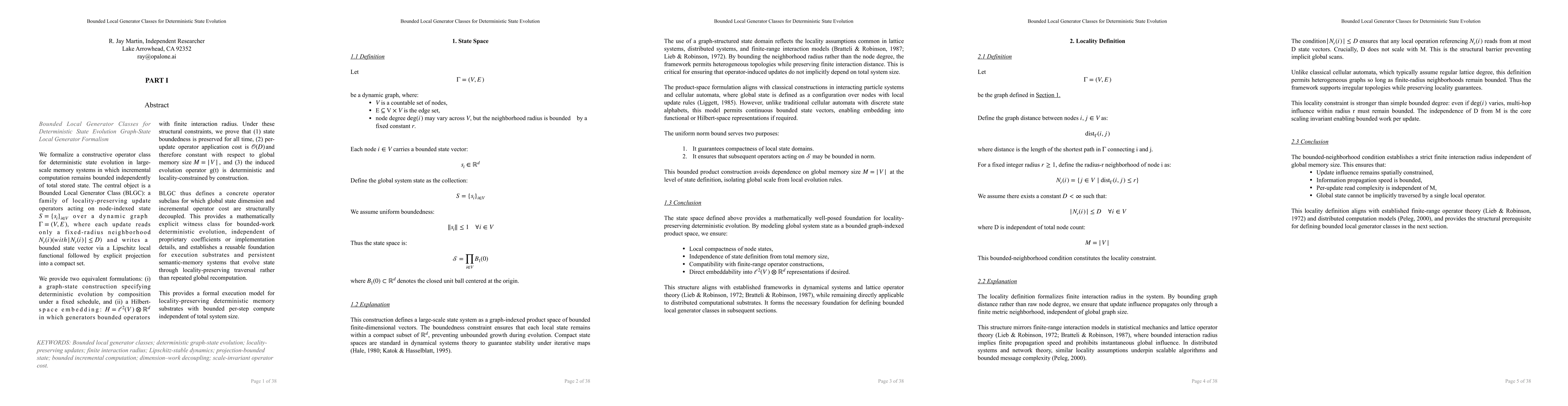 Thumbnail for Bounded Local Generator Classes for Deterministic State Evolution