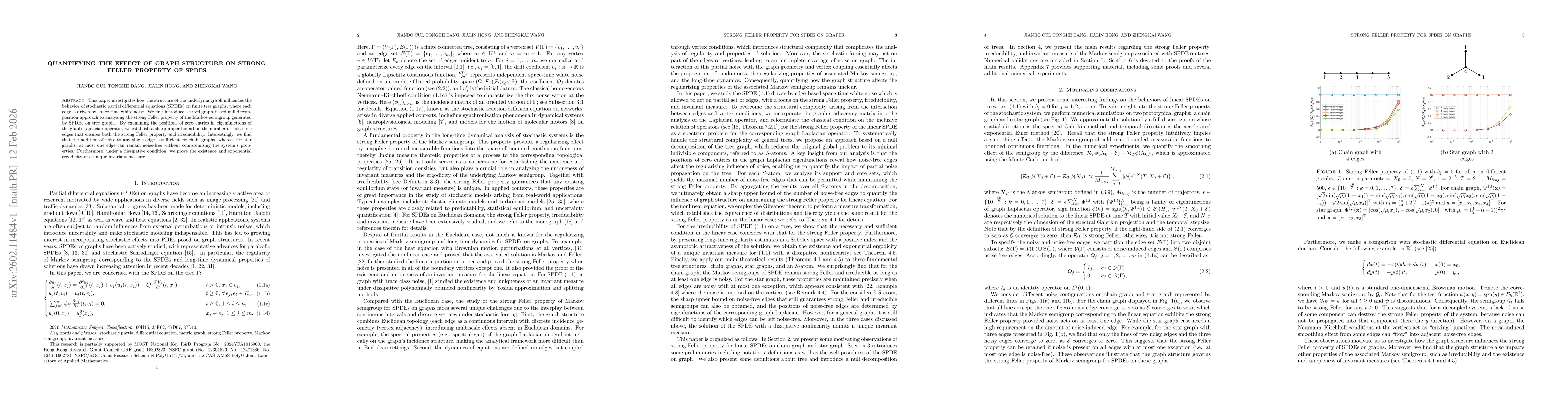 Thumbnail for Quantifying the effect of graph structure on strong Feller property of SPDEs