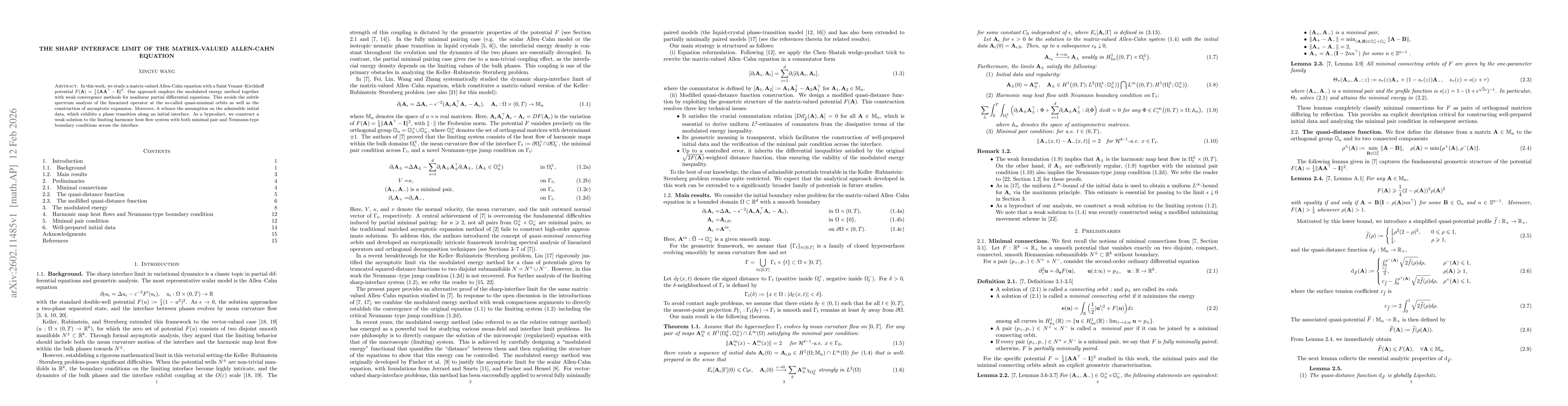 Thumbnail for The sharp interface limit of the matrix-valued Allen-Cahn equation