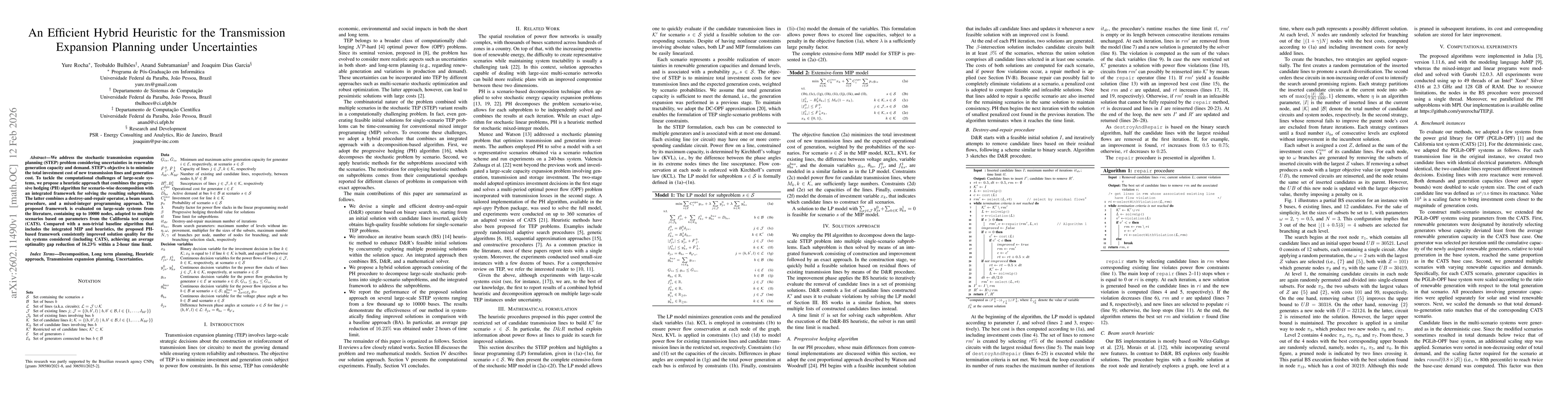 Thumbnail for An Efficient Hybrid Heuristic for the Transmission Expansion Planning under Uncertainties