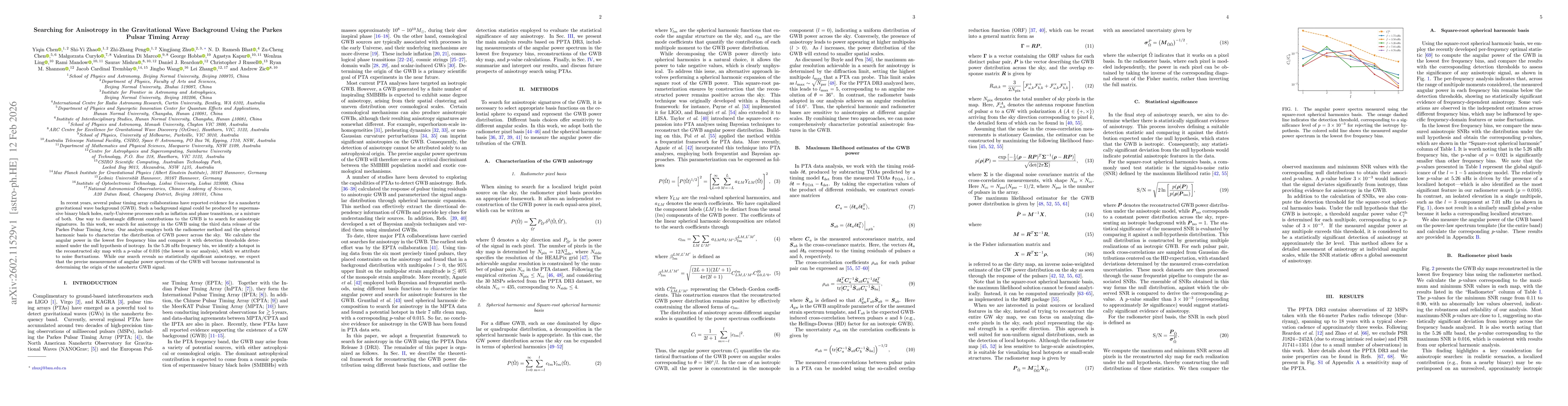 Thumbnail for Searching for Anisotropy in the Gravitational Wave Background Using the Parkes Pulsar Timing Array