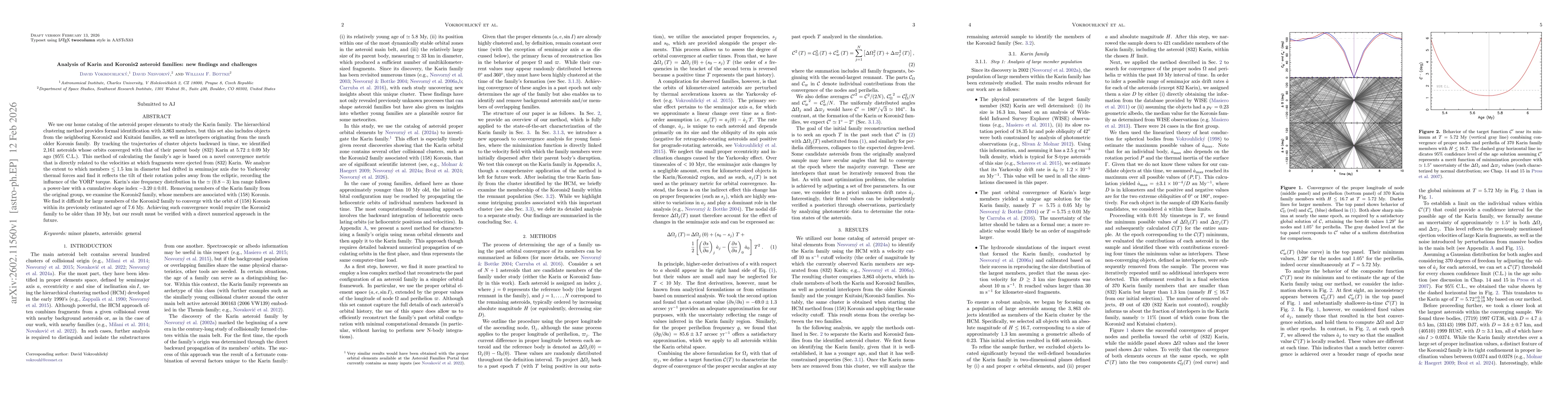 Thumbnail for Analysis of Karin and Koronis2 asteroid families: new findings and challenges