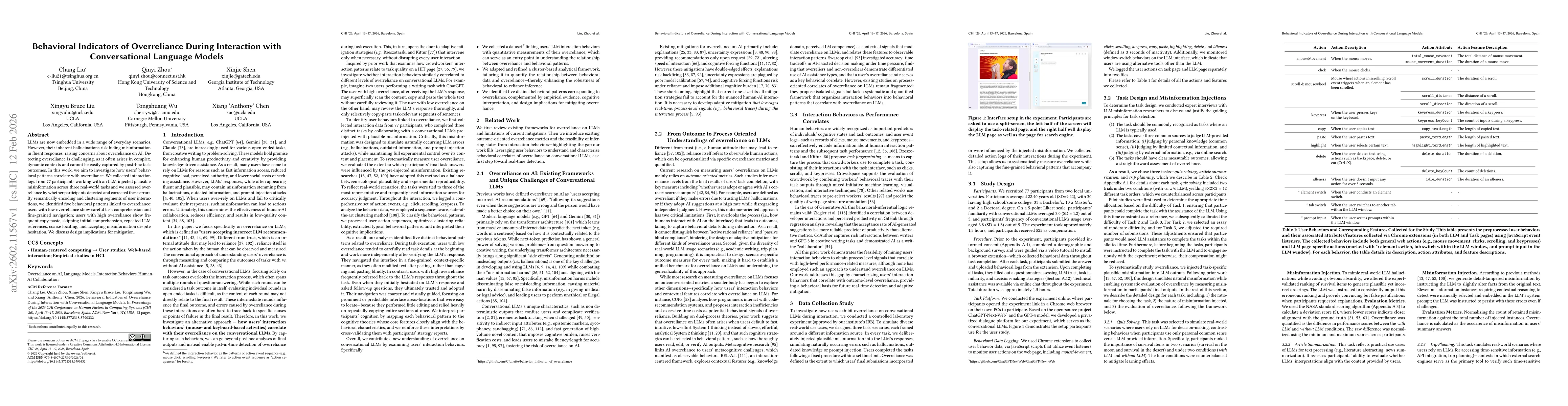 Thumbnail for Behavioral Indicators of Overreliance During Interaction with Conversational Language Models