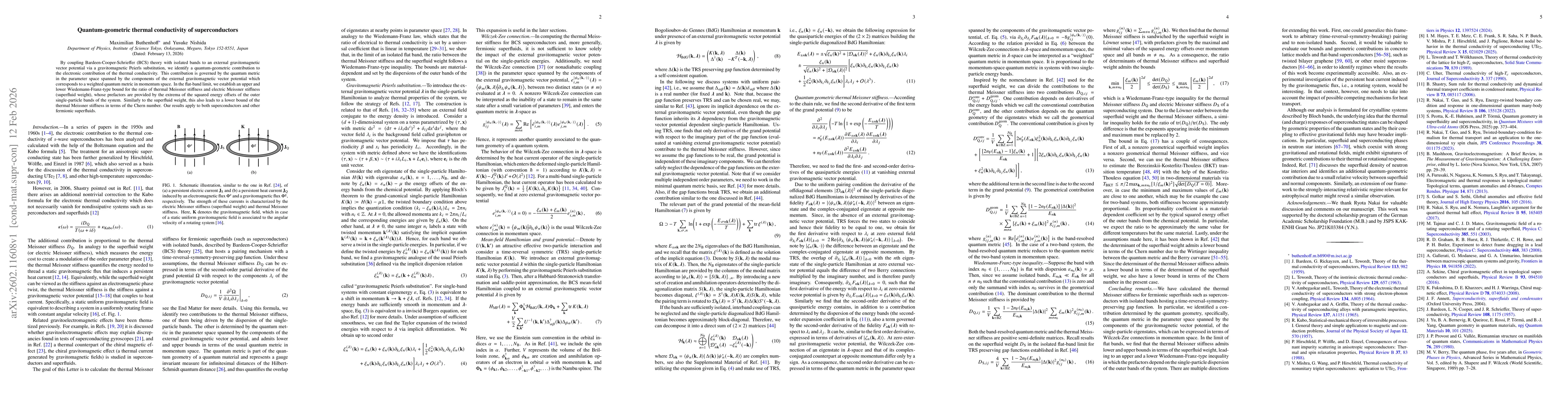 Thumbnail for Quantum-geometric thermal conductivity of superconductors