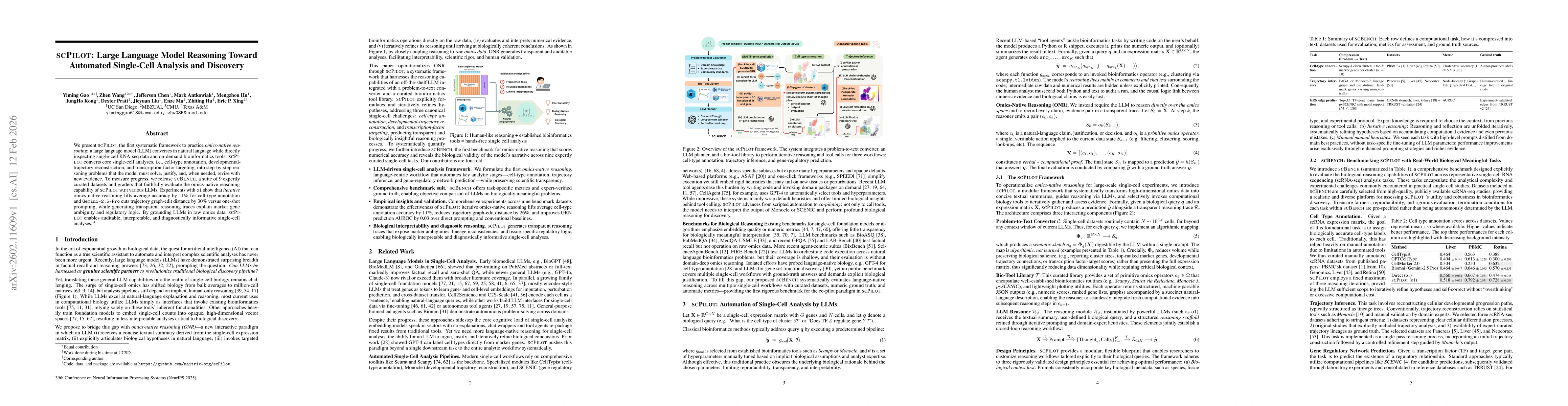 Thumbnail for scPilot: Large Language Model Reasoning Toward Automated Single-Cell Analysis and Discovery