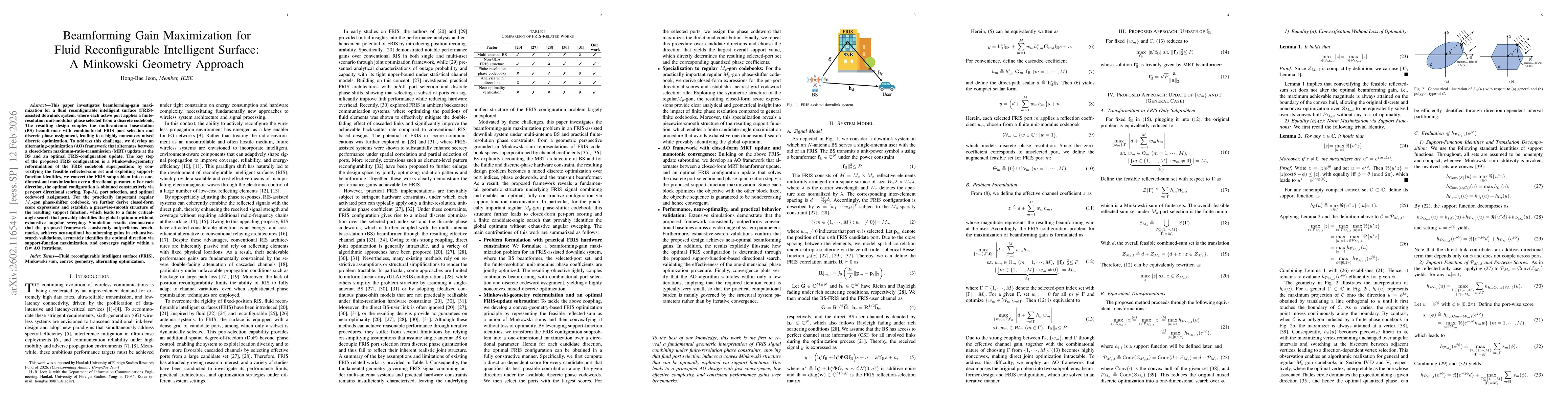Thumbnail for Beamforming Gain Maximization for Fluid Reconfigurable Intelligent Surface: A Minkowski Geometry Approach