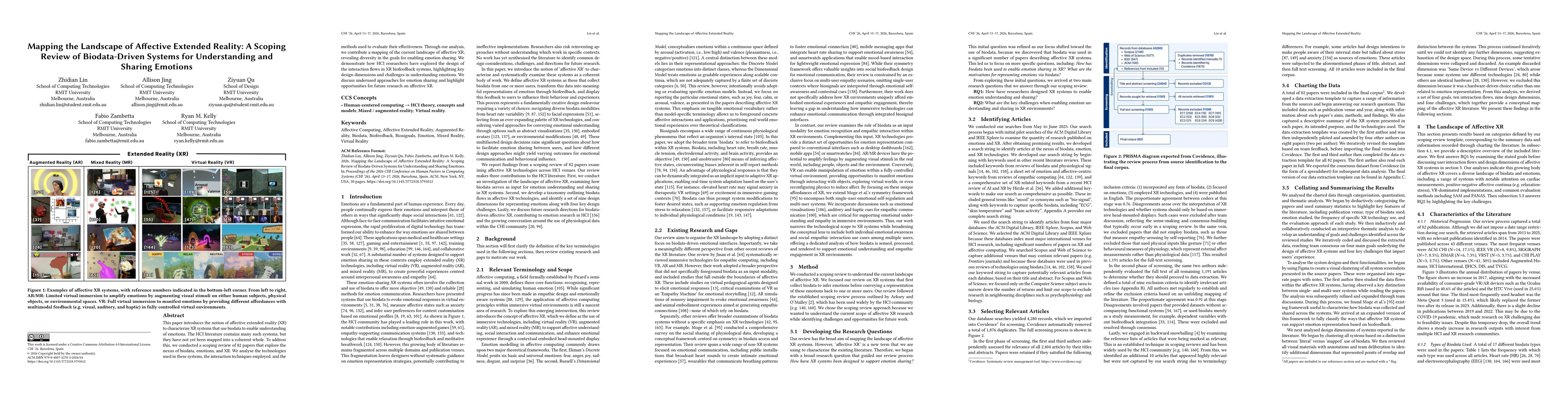 Thumbnail for Mapping the Landscape of Affective Extended Reality: A Scoping Review of Biodata-Driven Systems for Understanding and Sharing Emotions