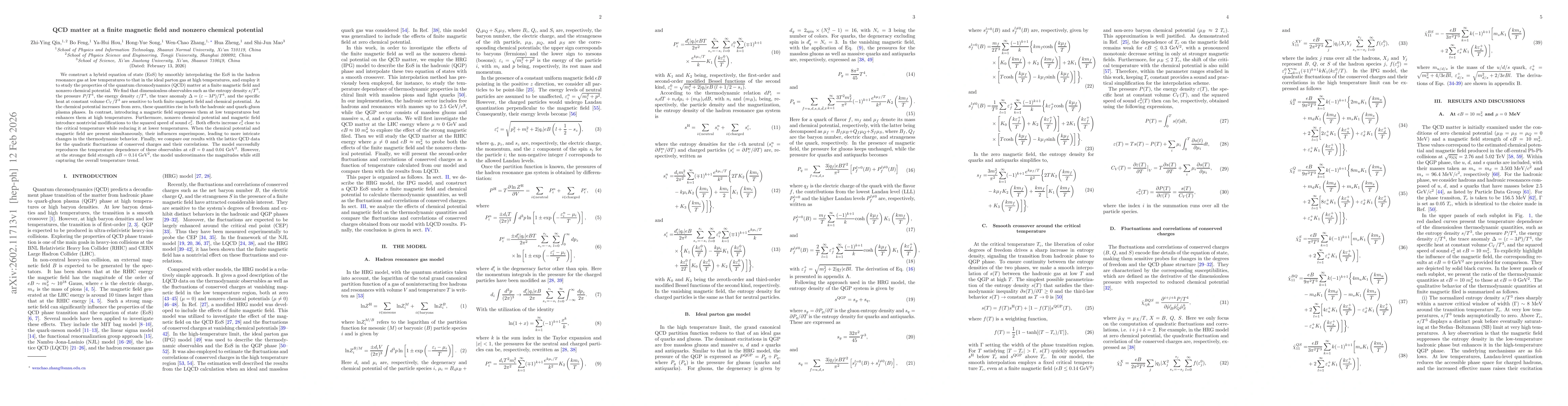 Thumbnail for QCD matter at a finite magnetic field and nonzero chemical potential
