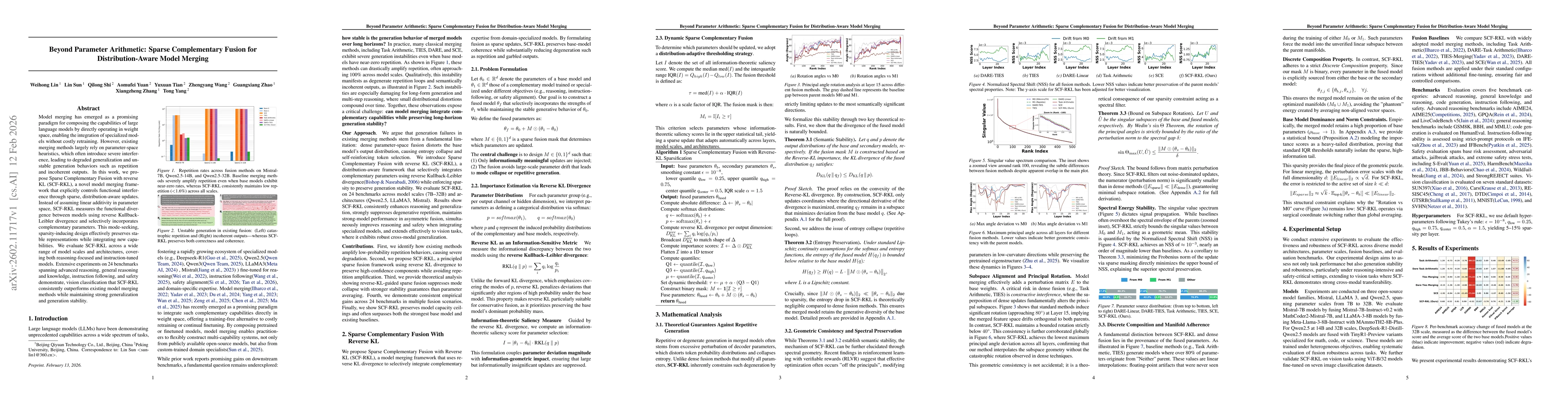 Thumbnail for Beyond Parameter Arithmetic: Sparse Complementary Fusion for Distribution-Aware Model Merging