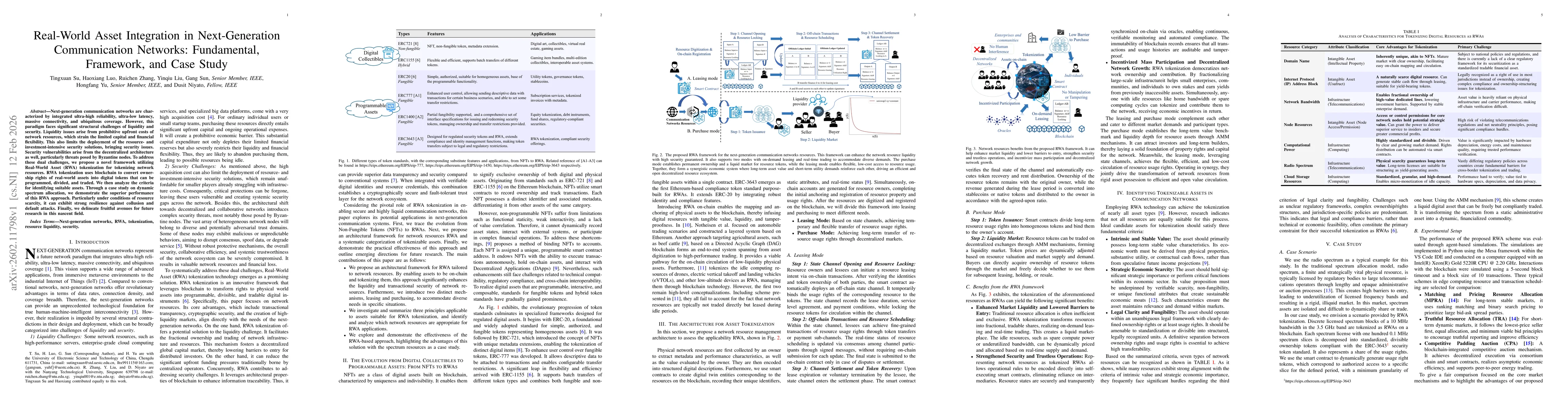 Thumbnail for Real-World Asset Integration in Next-Generation Communication Networks: Fundamental, Framework, and Case Study