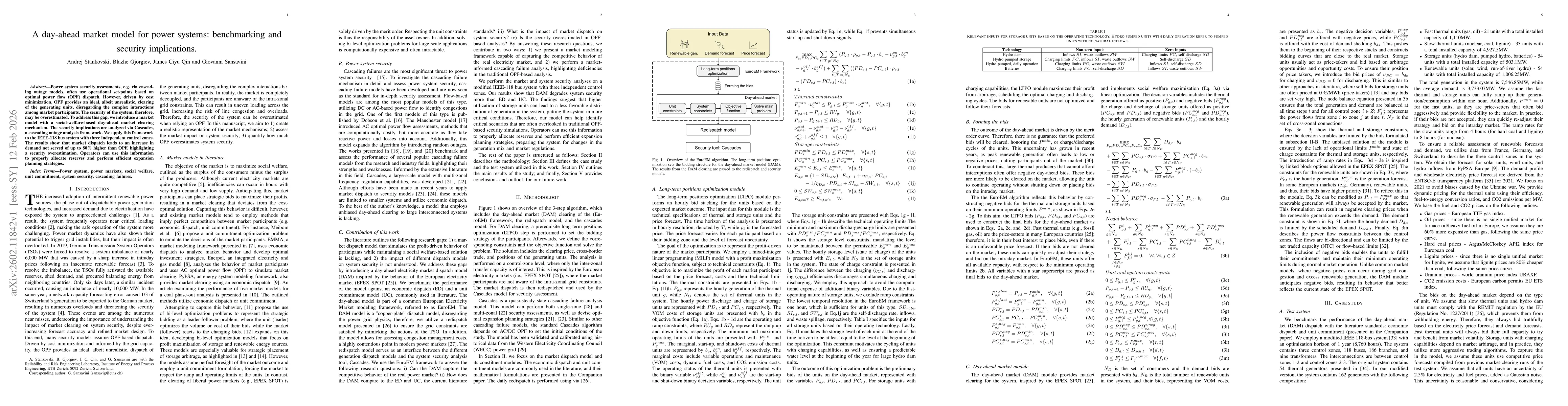 Thumbnail for A day-ahead market model for power systems: benchmarking and security implications