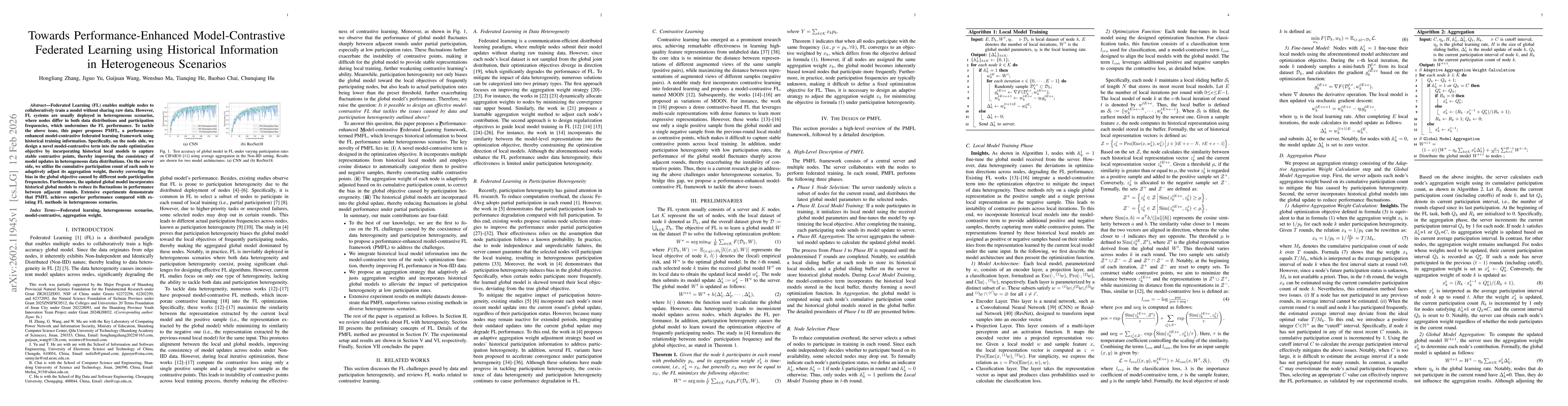 Thumbnail for Towards Performance-Enhanced Model-Contrastive Federated Learning using Historical Information in Heterogeneous Scenarios