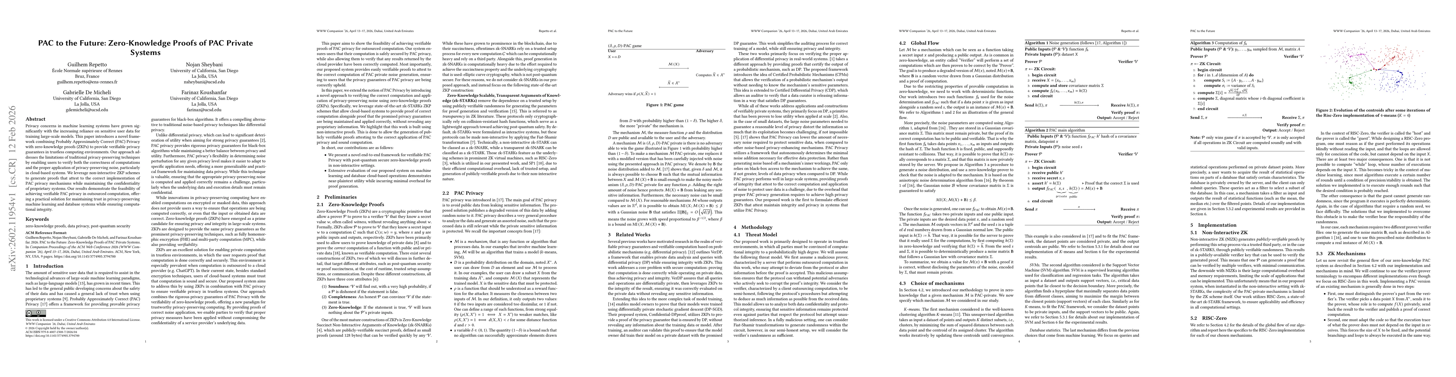 Thumbnail for PAC to the Future: Zero-Knowledge Proofs of PAC Private Systems