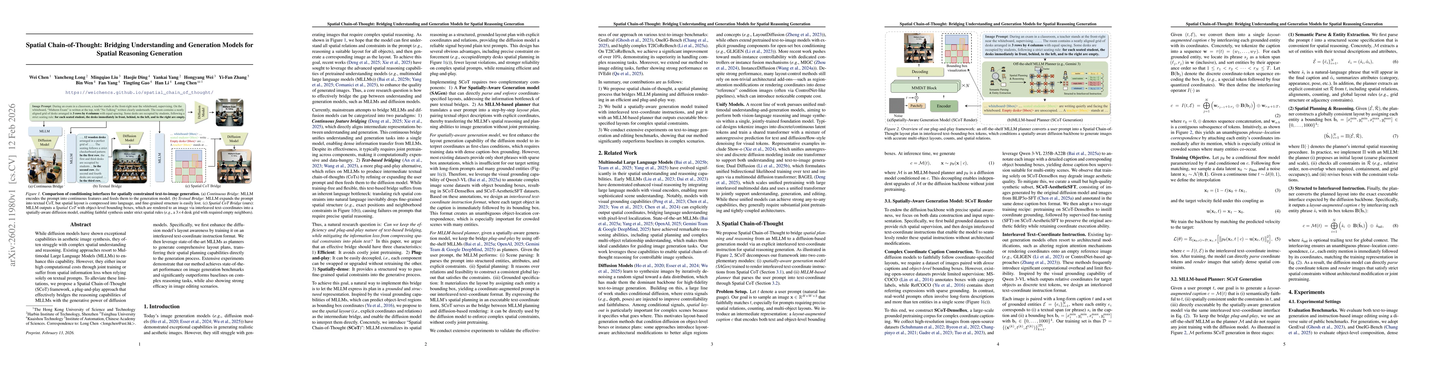 Thumbnail for Spatial Chain-of-Thought: Bridging Understanding and Generation Models for Spatial Reasoning Generation