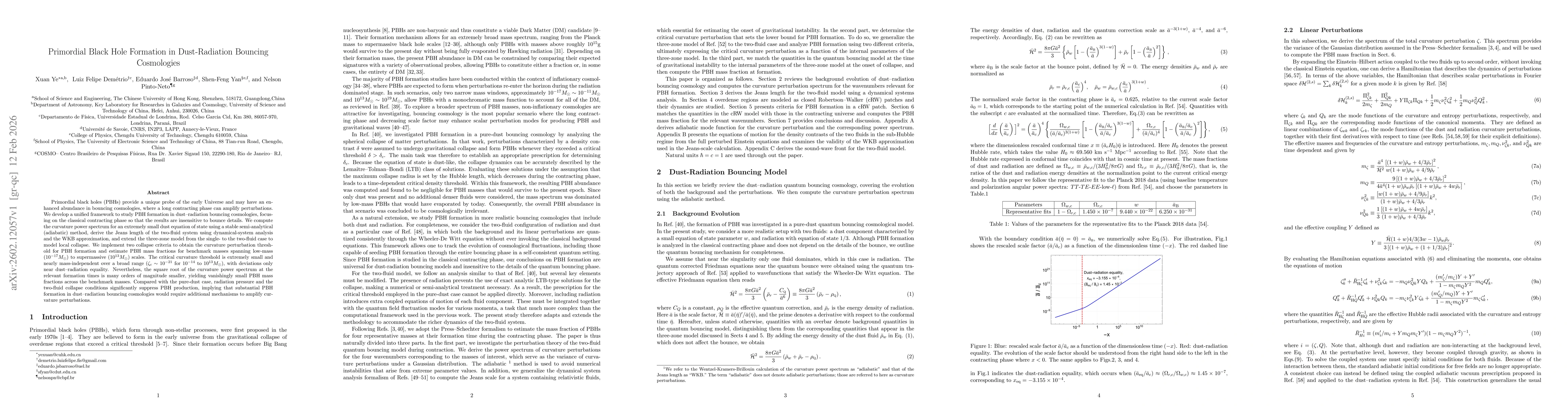 Thumbnail for Primordial Black Hole Formation in Dust-Radiation Bouncing Cosmologies