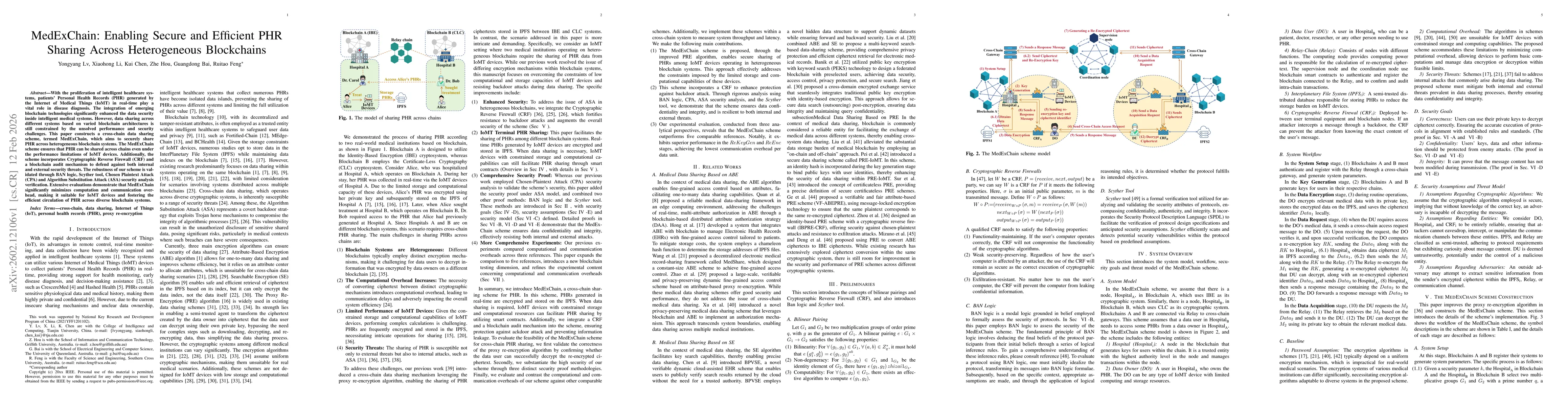 Thumbnail for MedExChain: Enabling Secure and Efffcient PHR Sharing Across Heterogeneous Blockchains