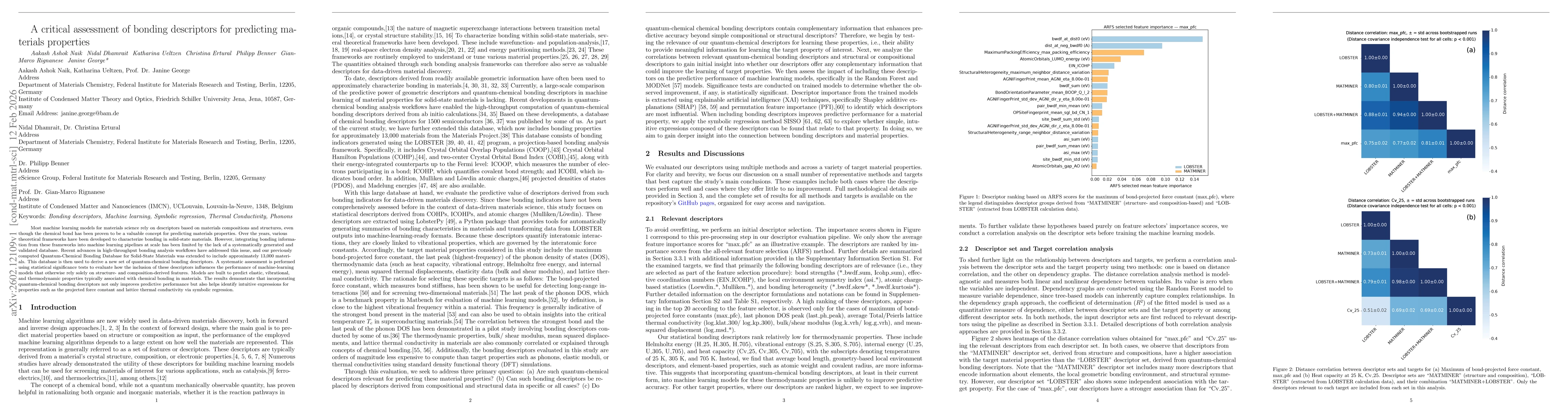Thumbnail for A critical assessment of bonding descriptors for predicting materials properties