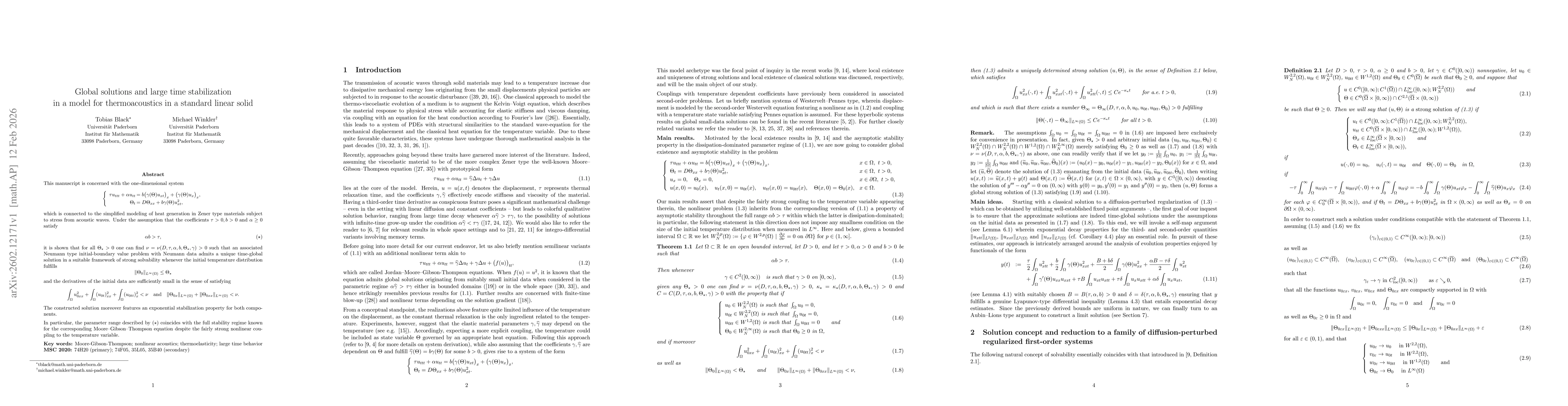 Thumbnail for Global solutions and large time stabilization in a model for thermoacoustics in a standard linear solid