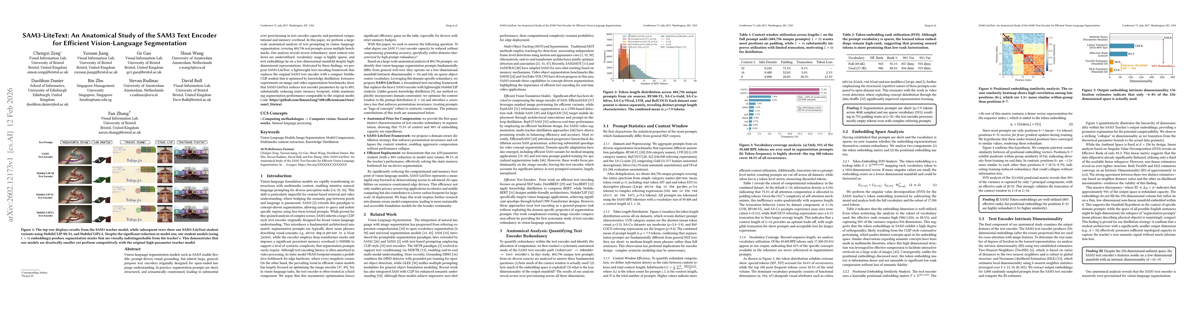 Thumbnail for SAM3-LiteText: An Anatomical Study of the SAM3 Text Encoder for Efficient Vision-Language Segmentation