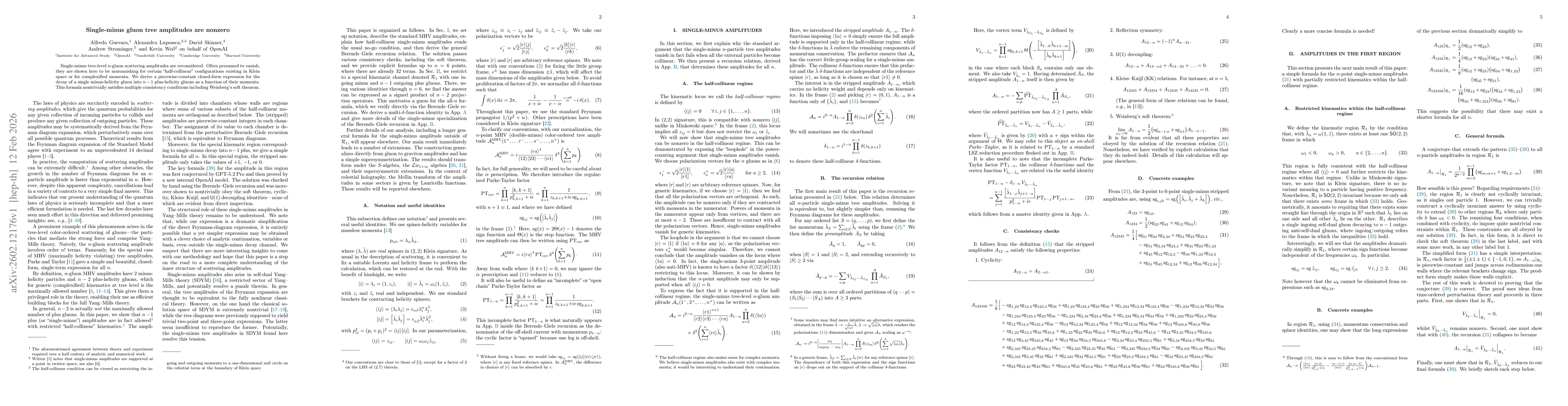 Thumbnail for Single-minus gluon tree amplitudes are nonzero