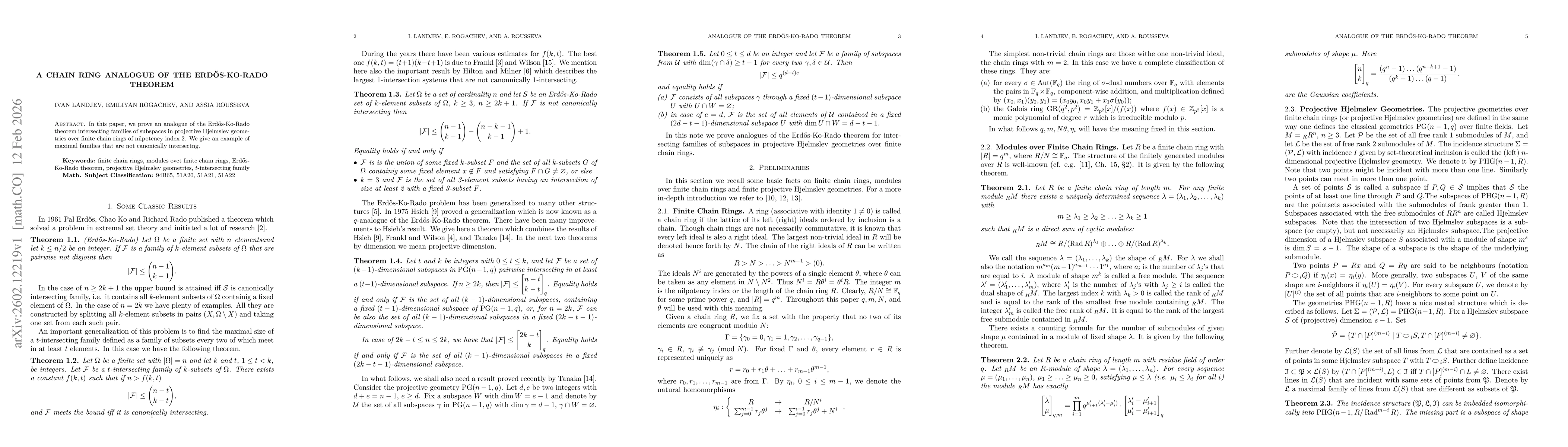 Thumbnail for A Chain Ring Analogue of the Erdos-Ko-Rado Theorem