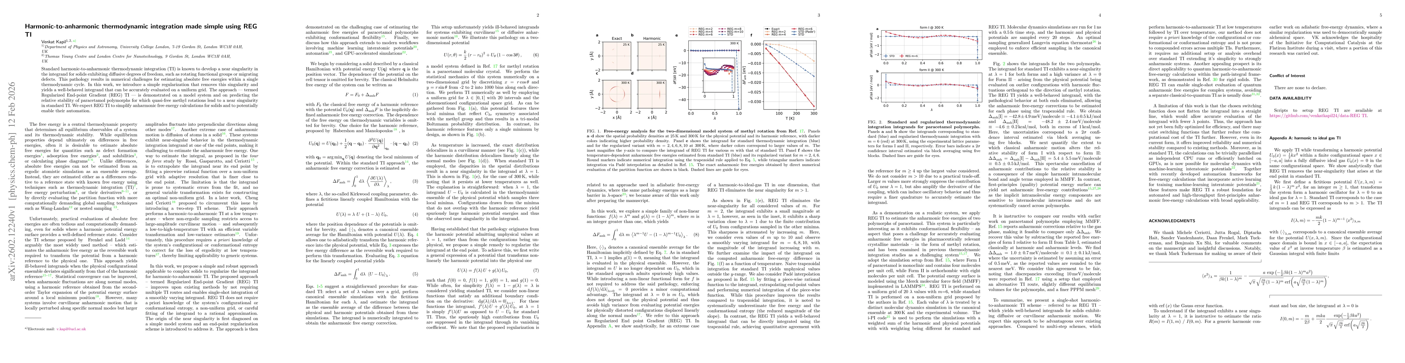 Thumbnail for Harmonic-to-anharmonic thermodynamic integration made simple using REG TI