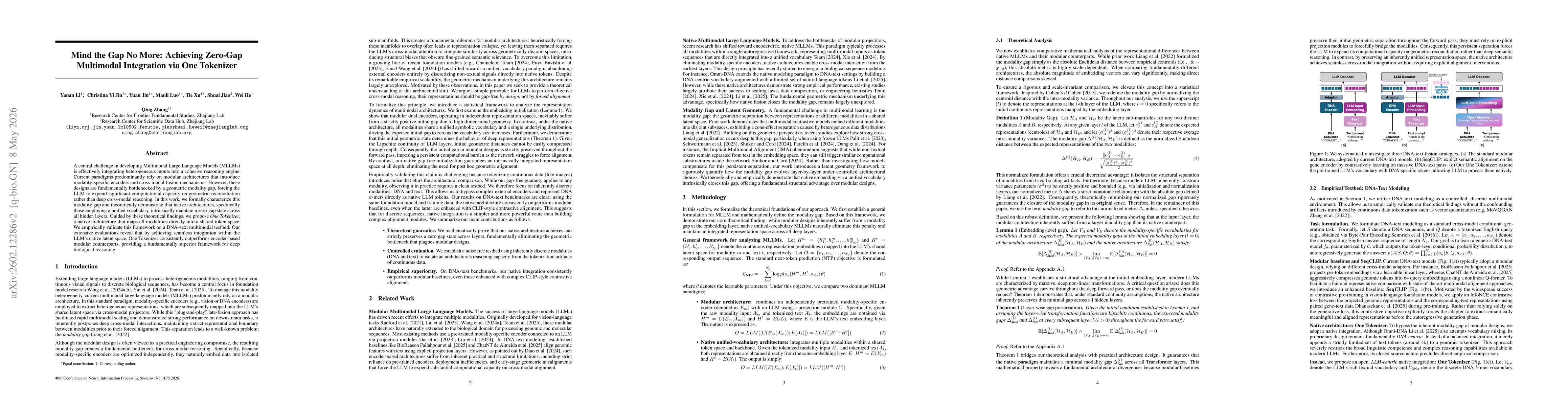 Thumbnail for Alignment or Integration? Rethinking Multimodal Fusion in DNA-language Foundation Models