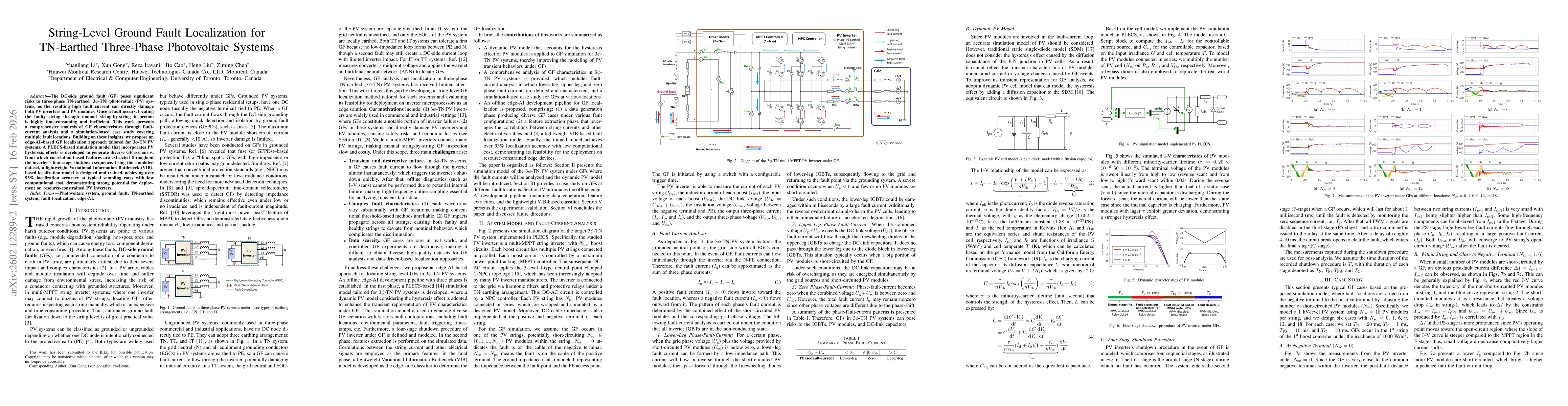 Thumbnail for String-Level Ground Fault Localization for TN-Earthed Three-Phase Photovoltaic Systems